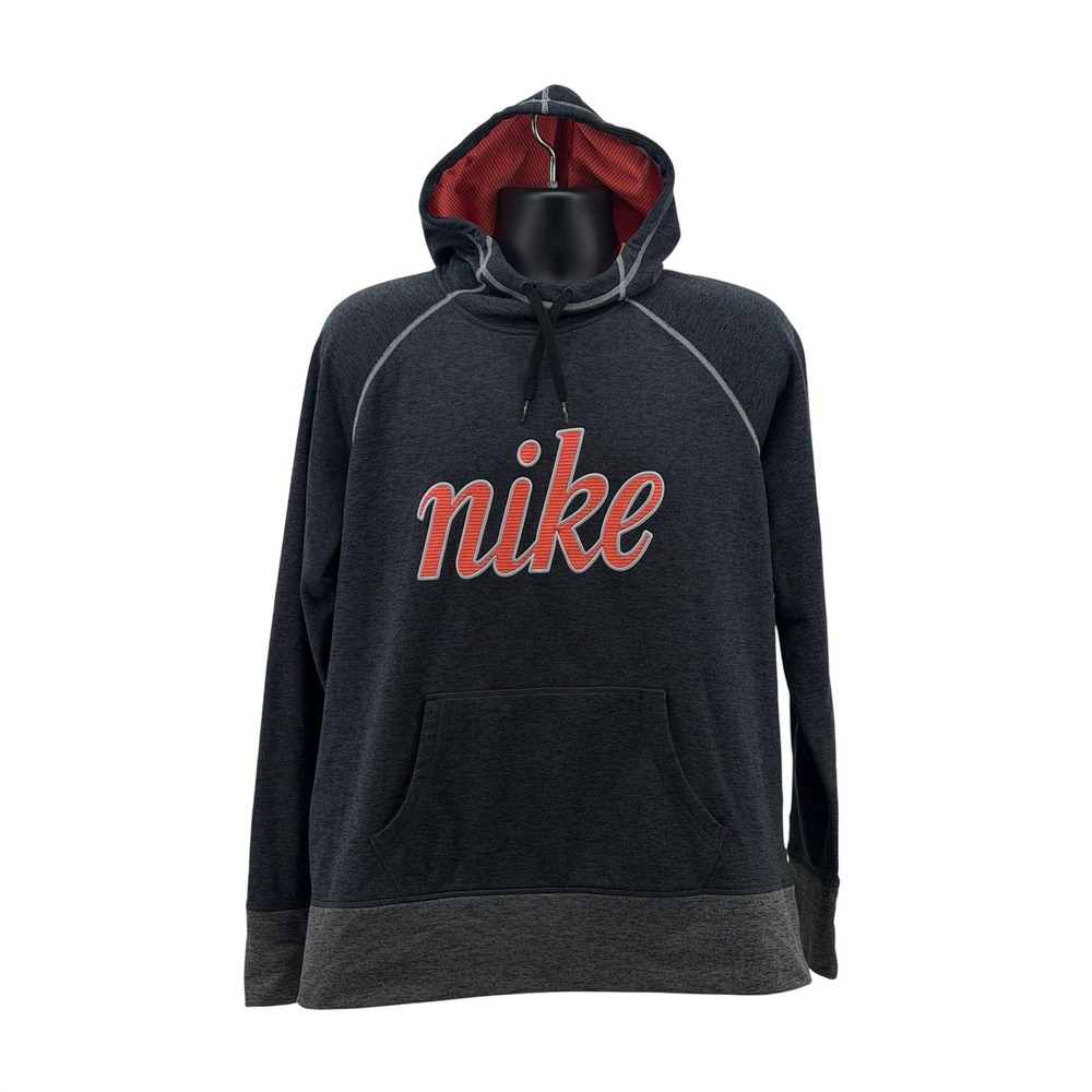 Nike Therma-Fit Hoodie Womens XL Pullover Script Logo Athletic Running Walking